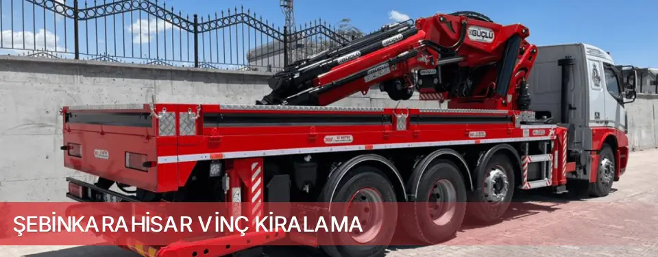 Şebinkarahisar İlçemi Vinç Kiralama